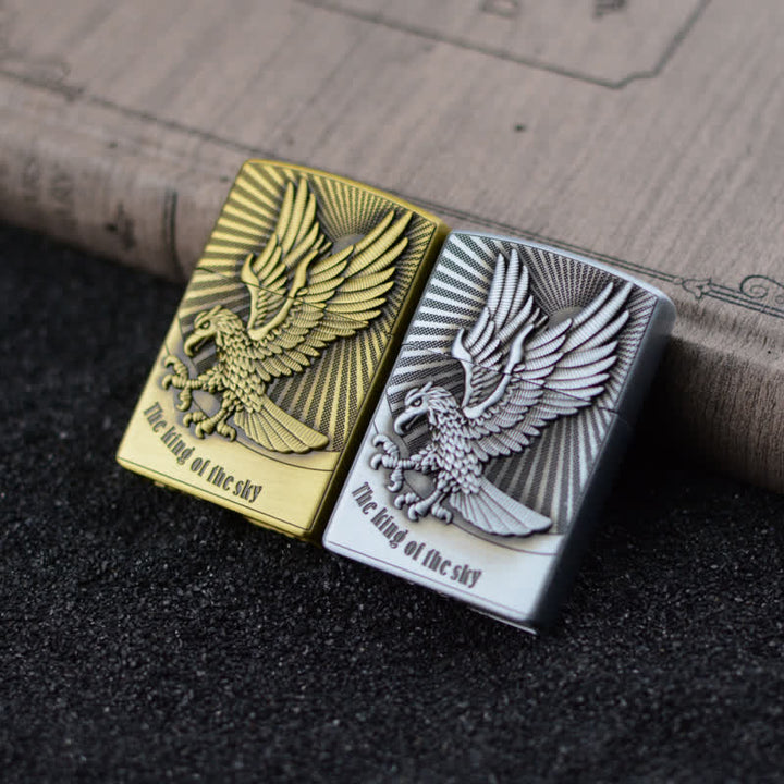 Briquet au butane rechargeable avec meule Flying Eagle