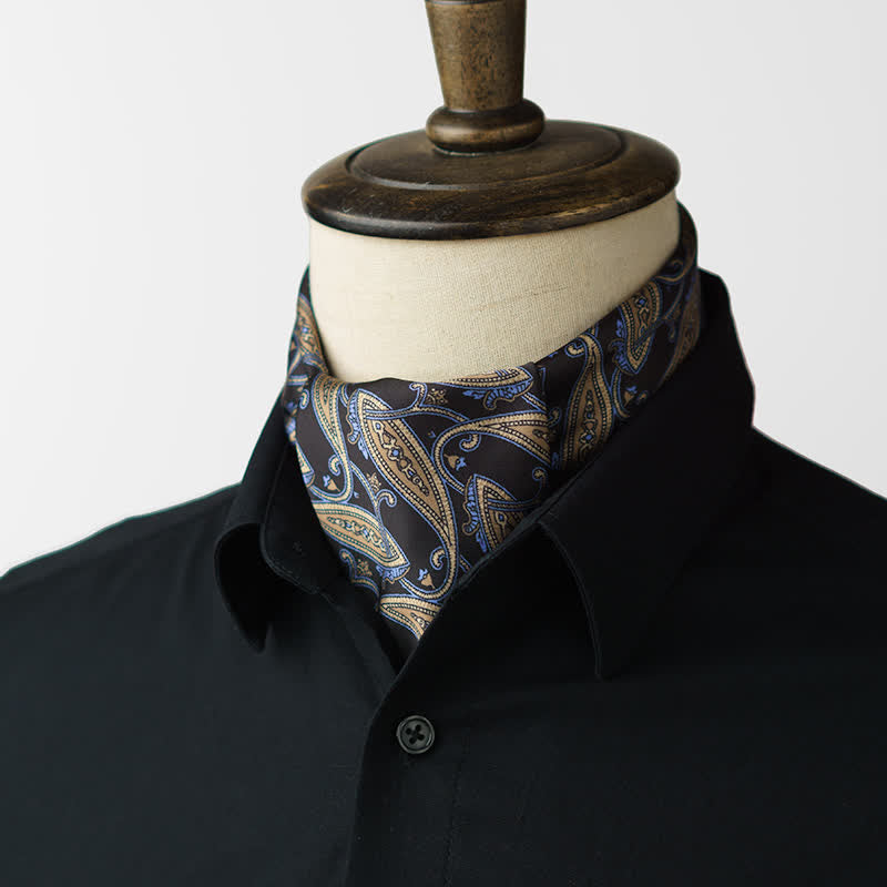 Foulard carré à fleurs de noix de cajou avec boucle pour foulard
