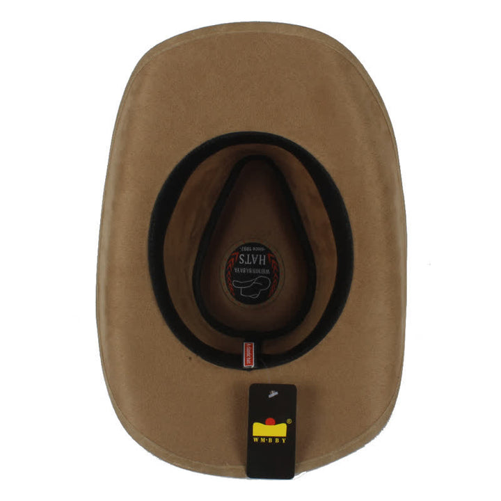Chapeau de cowboy western à large bord pour l'extérieur, couleur kaki foncé - image 8