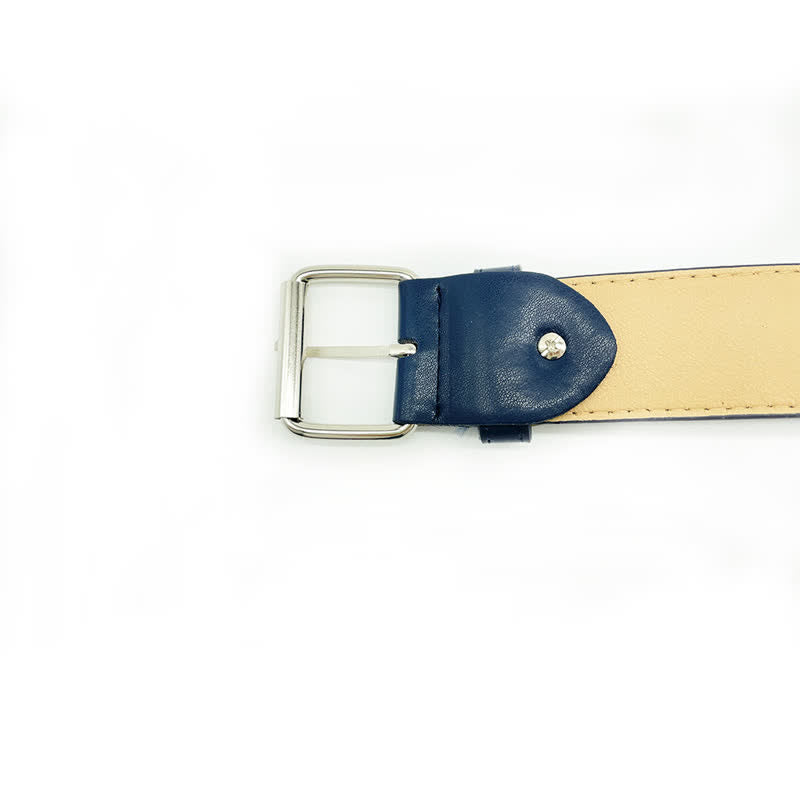 Ceinture en cuir élégante avec rivets et balles punk