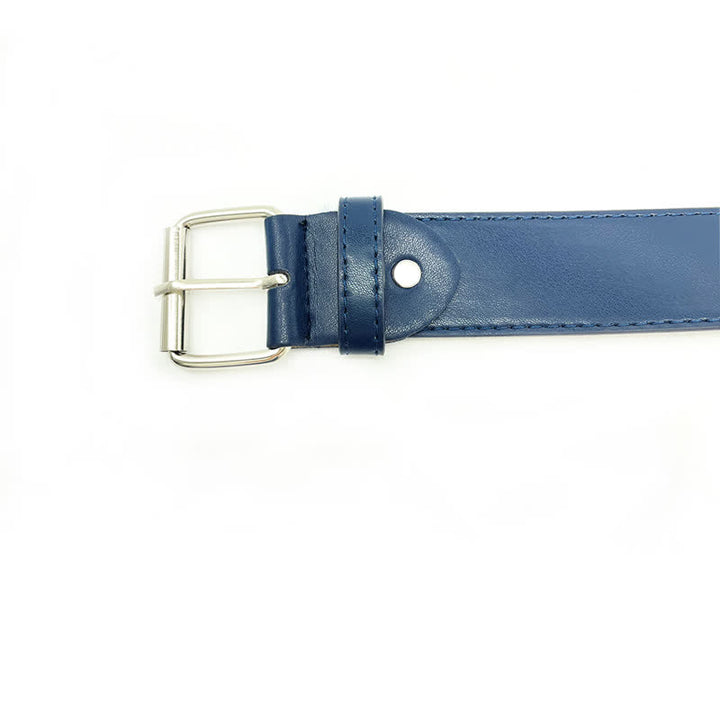 Ceinture en cuir élégante avec rivets et balles punk