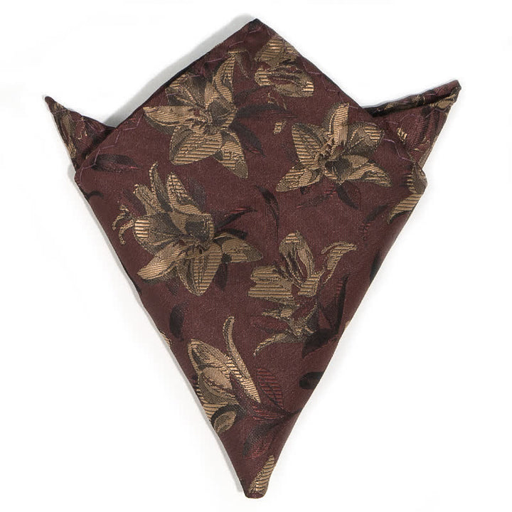 Ensemble de 3 cravates à motif floral exquis et gracieux pour hommes