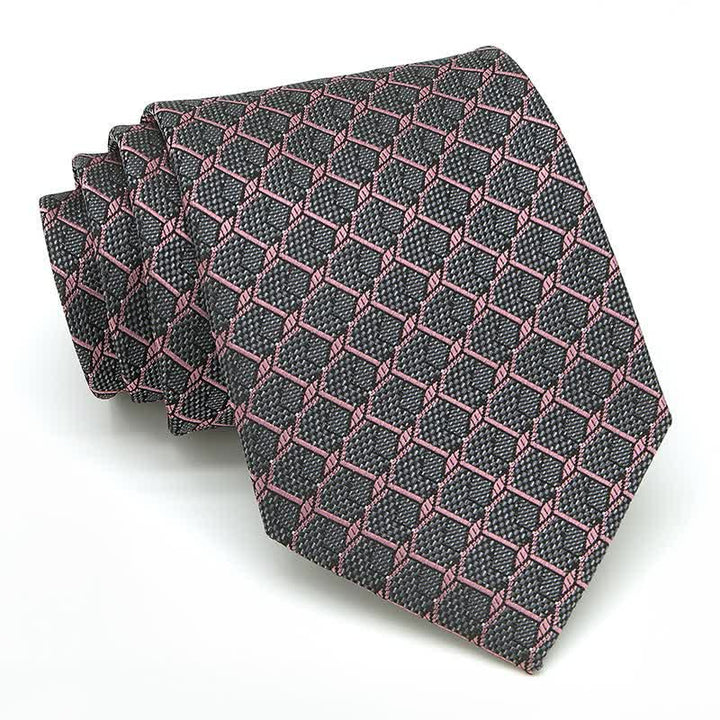 Ensemble de 3 cravates à carreaux pour homme