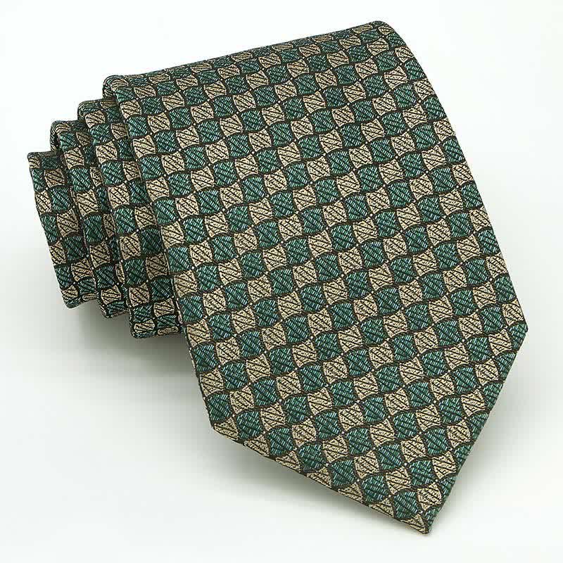 Ensemble de 3 cravates à carreaux pour homme