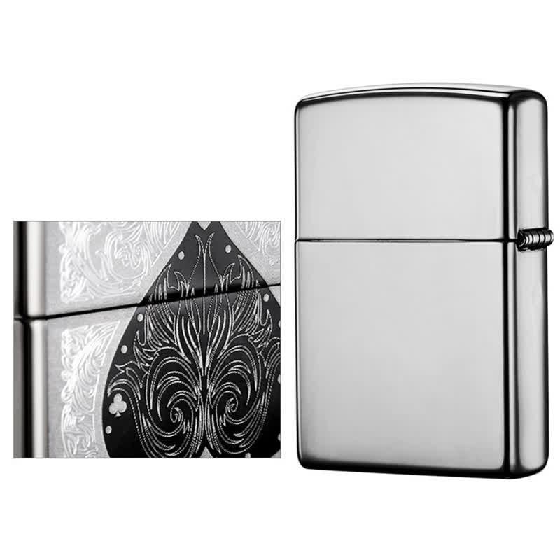 Briquet à huile rechargeable Ace of Spades Black Ice
