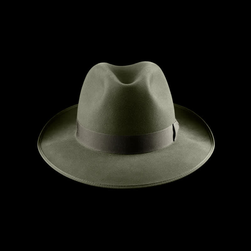 Chapeau de cowboy classique en feutre de laine de couleur unie