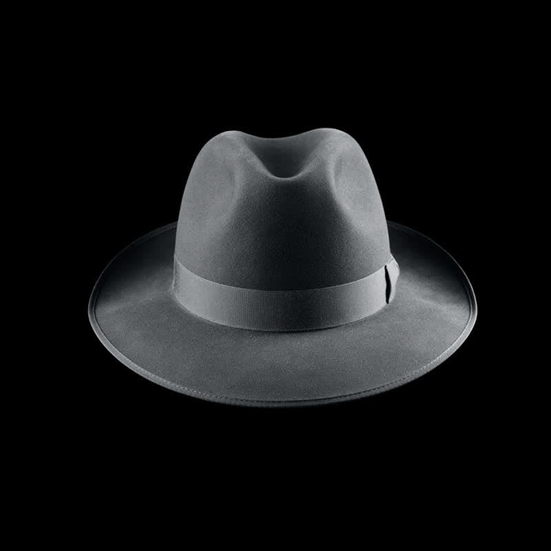 Chapeau de cowboy classique en feutre de laine de couleur unie