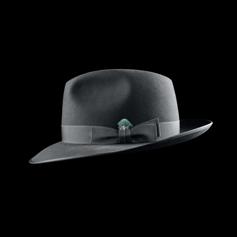 Chapeau de cowboy classique en feutre de laine de couleur unie