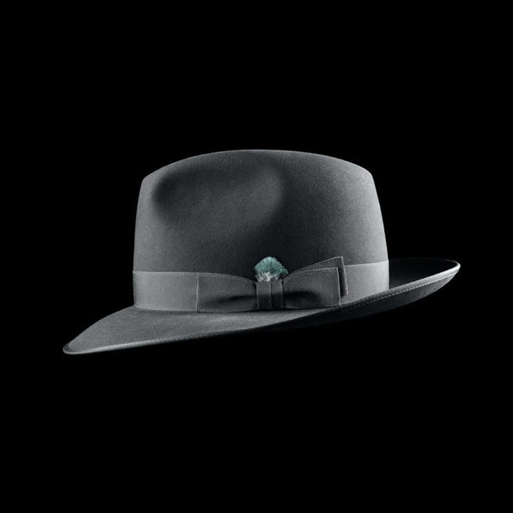 Chapeau de cowboy classique en feutre de laine de couleur unie