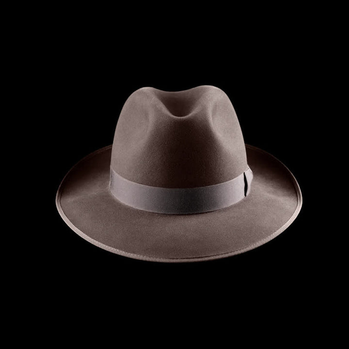 Chapeau de cowboy classique en feutre de laine de couleur unie