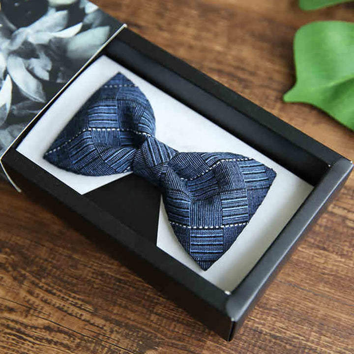 Nœud papillon à carreaux de style britannique pour homme