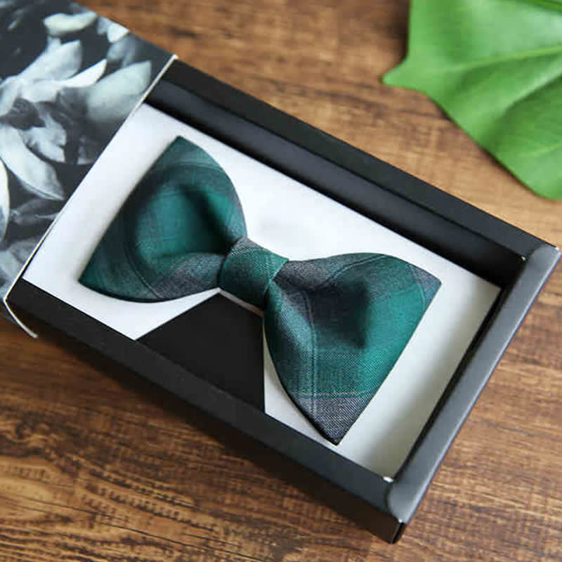 Nœud papillon à carreaux de style britannique pour homme