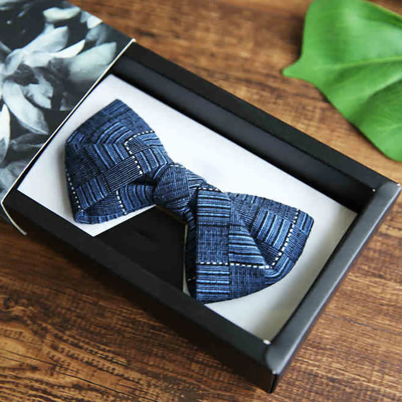 Nœud papillon à carreaux de style britannique pour homme