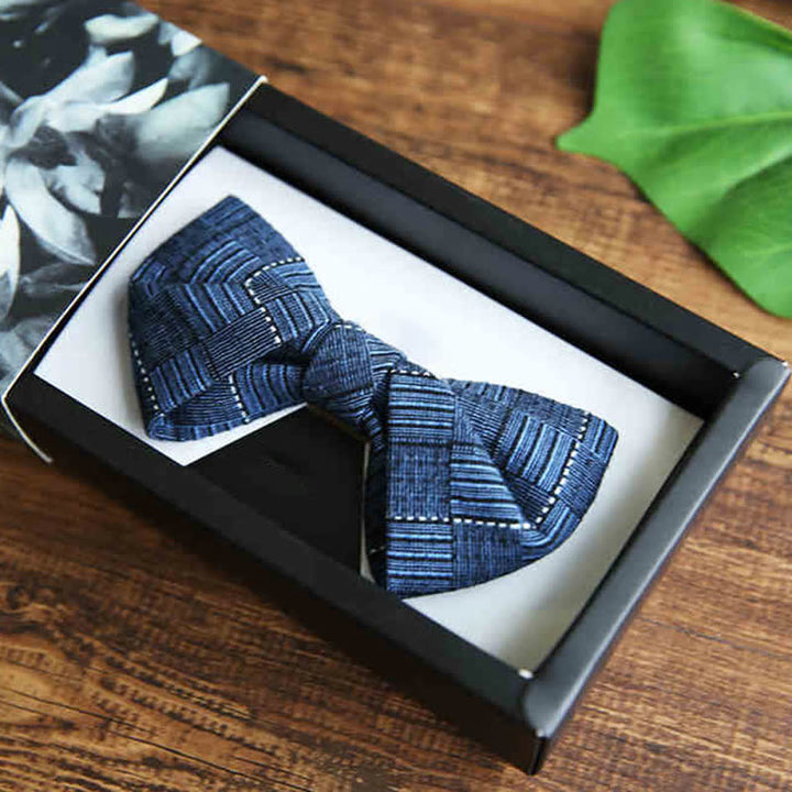 Nœud papillon à carreaux de style britannique pour homme