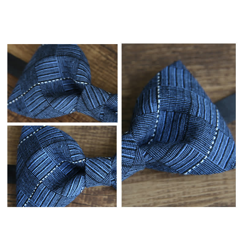 Nœud papillon à carreaux de style britannique pour homme