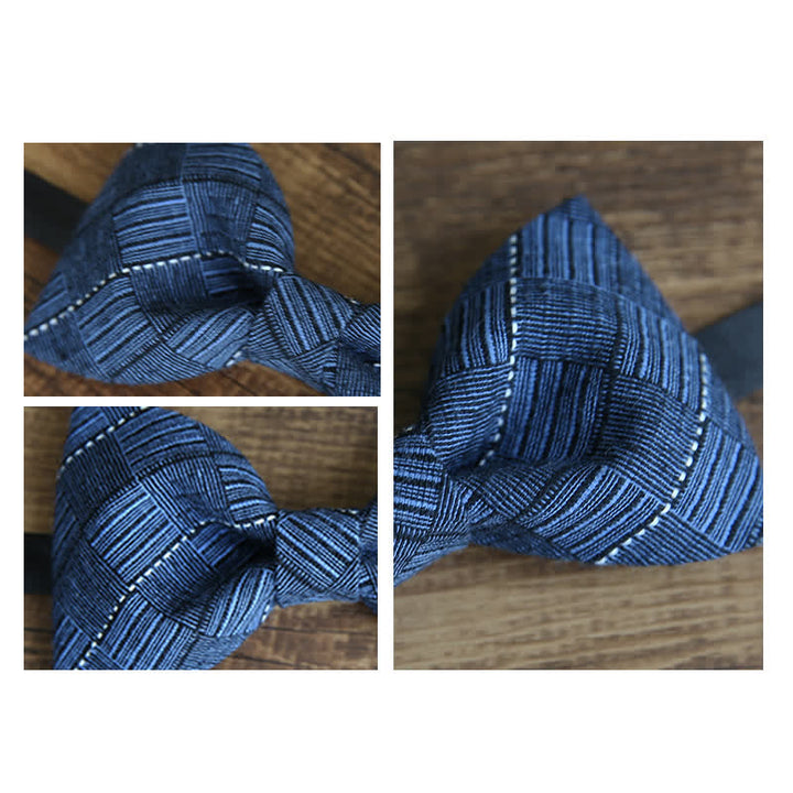 Nœud papillon à carreaux de style britannique pour homme