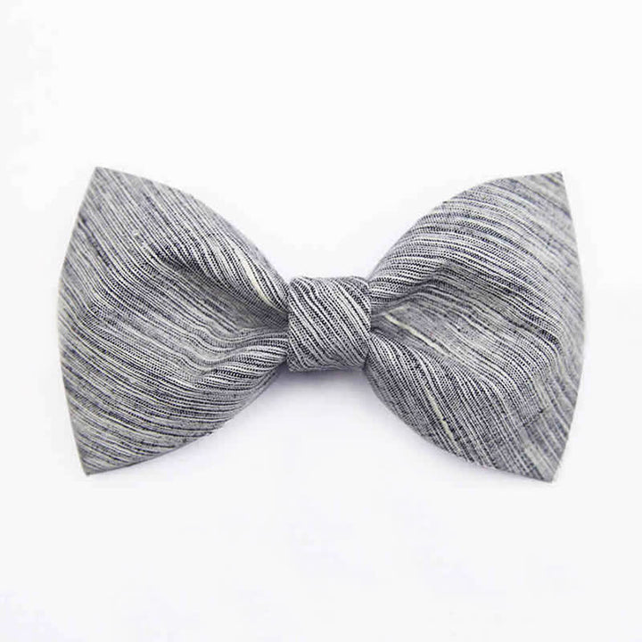 Nœud papillon en soie à motifs sergés distinctifs pour hommes