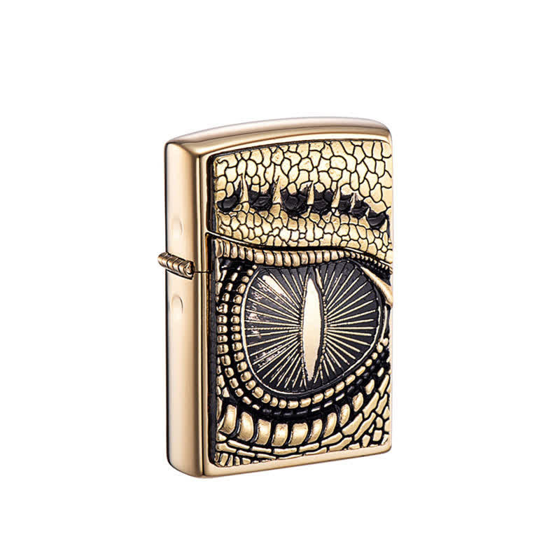 Superbe briquet à huile rechargeable Dragon Eye
