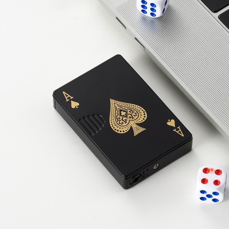 Cartes de poker personnalisées Briquet au butane rechargeable au dos personnalisé