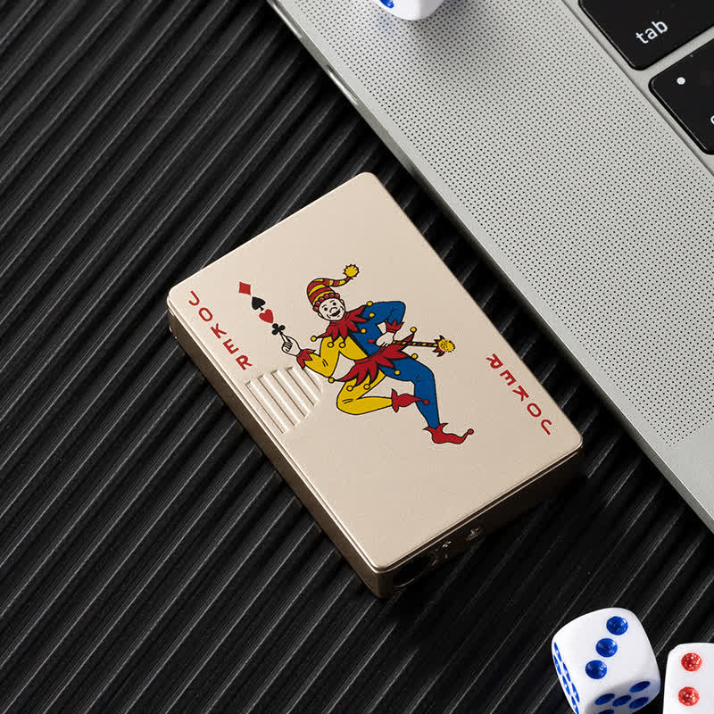 Cartes de poker personnalisées Briquet au butane rechargeable au dos personnalisé