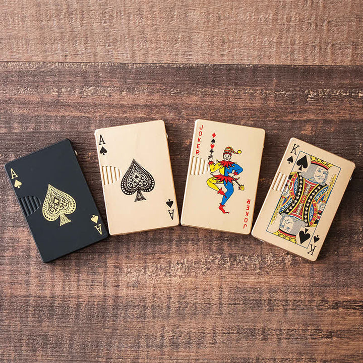 Cartes de poker personnalisées Briquet au butane rechargeable au dos personnalisé
