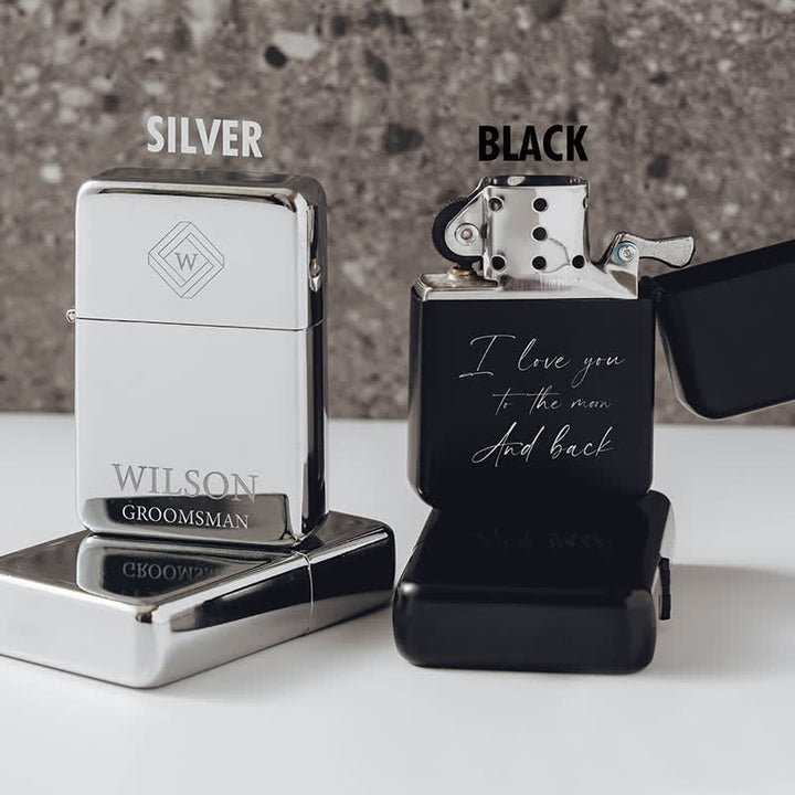 Briquet à kérosène rechargeable personnalisé unique