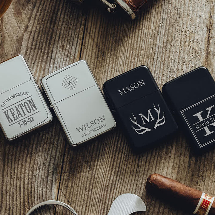 Briquet à kérosène rechargeable personnalisé unique
