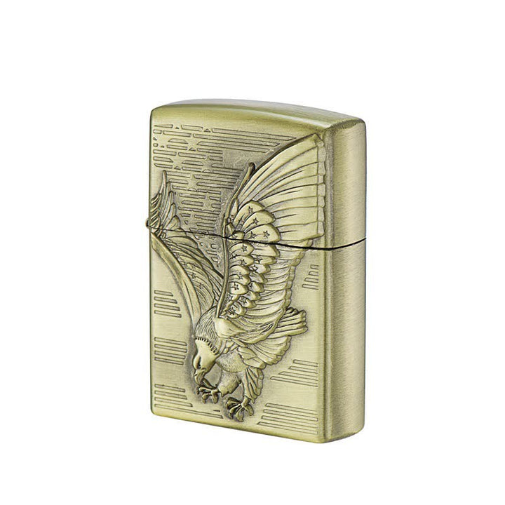 Briquet à huile rechargeable Soaring Eagle Bronze