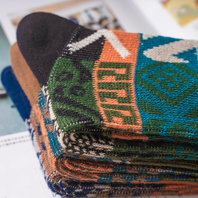Chaussettes en coton à motifs multiples Artistic Native
