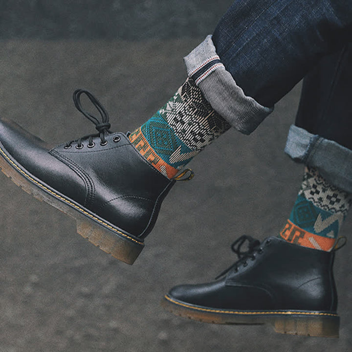 Chaussettes en coton à motifs multiples Artistic Native