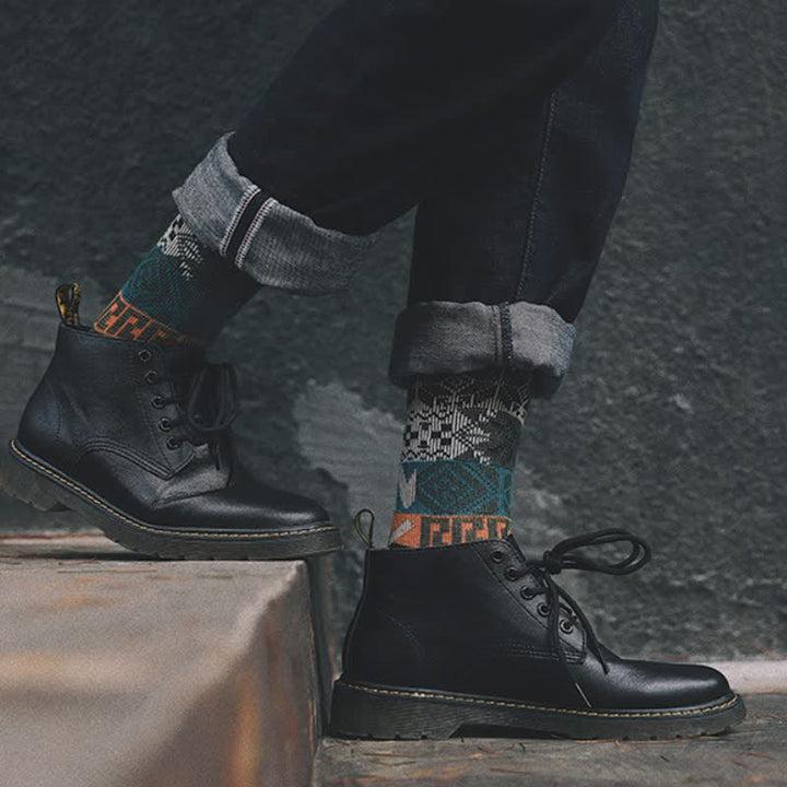 Chaussettes en coton à motifs multiples Artistic Native