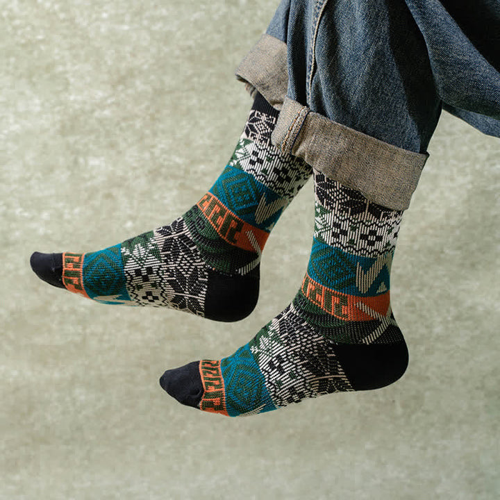 Chaussettes en coton à motifs multiples Artistic Native