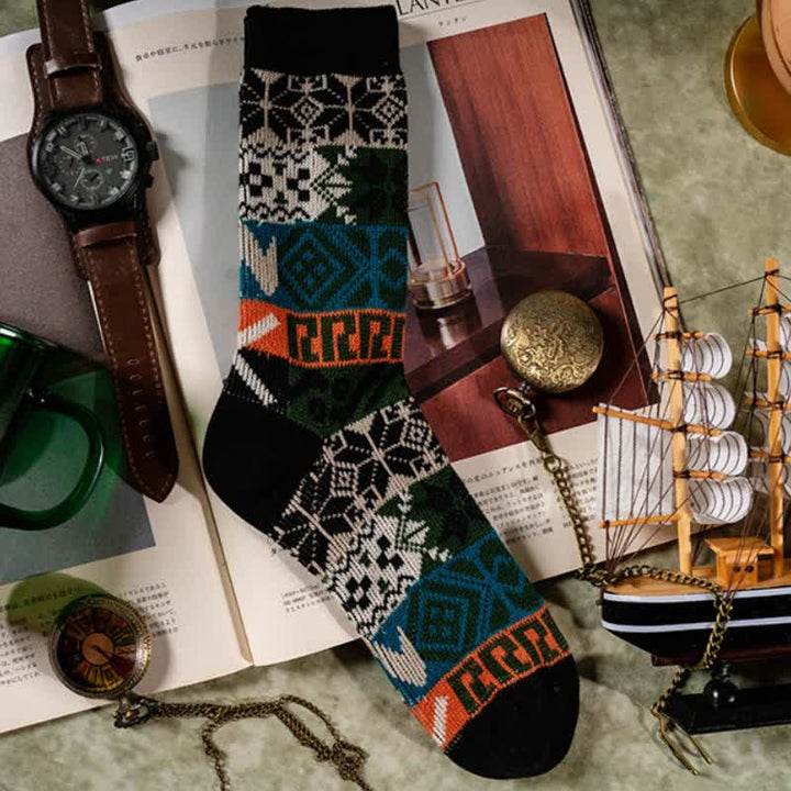 Chaussettes en coton à motifs multiples Artistic Native