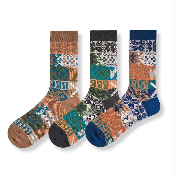 Chaussettes en coton à motifs multiples Artistic Native
