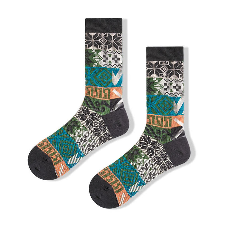 Chaussettes en coton à motifs multiples Artistic Native