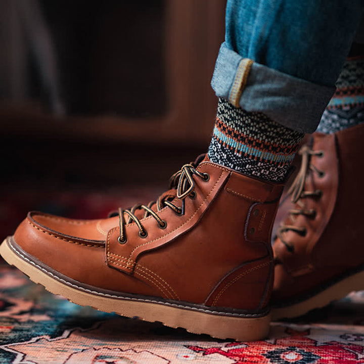 Chaussettes en coton confortables et esthétiques à double couleur chic