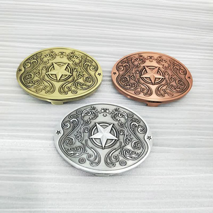 Ceinture en cuir avec boucle porte-bière créative Western Star DIY pour homme