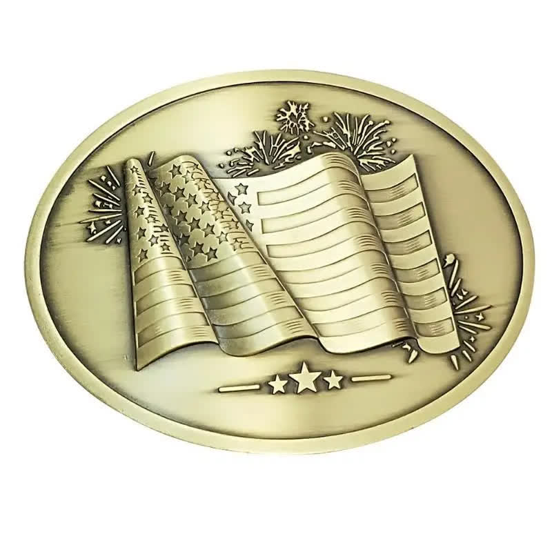 Ceinture en cuir à boucle créative pour porte-bière avec drapeau américain pour homme