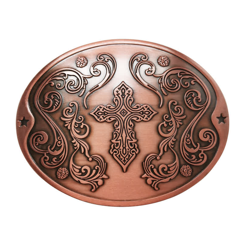 Ceinture en cuir avec boucle porte-bière créative pour homme avec sculpture en croix