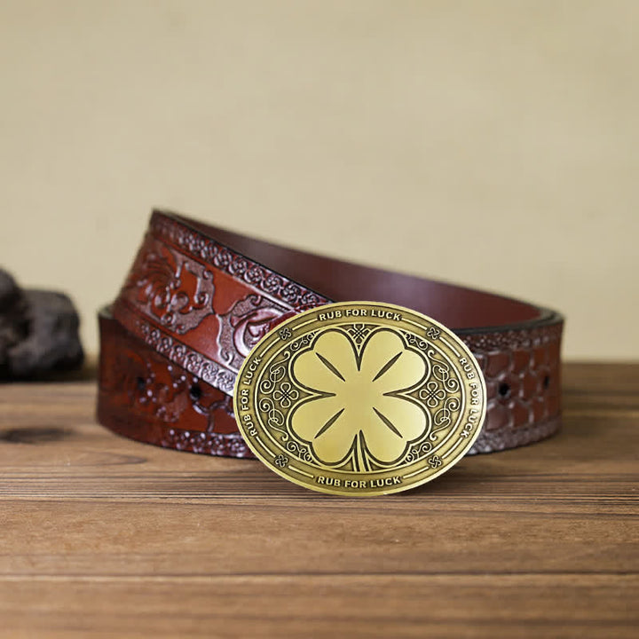 Ceinture en cuir avec boucle porte-bière créative pour homme
