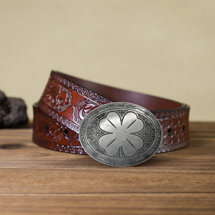 Ceinture en cuir avec boucle porte-bière créative pour homme