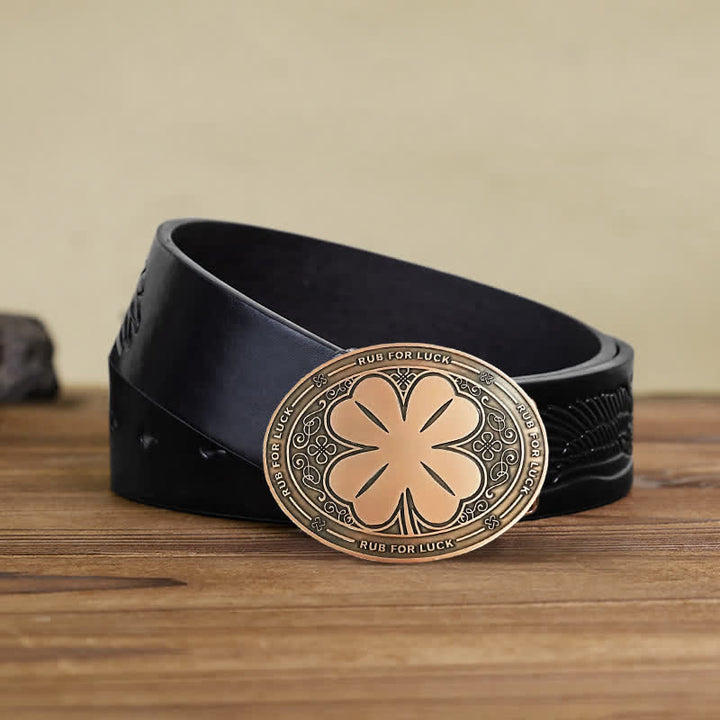 Ceinture en cuir avec boucle porte-bière créative pour homme