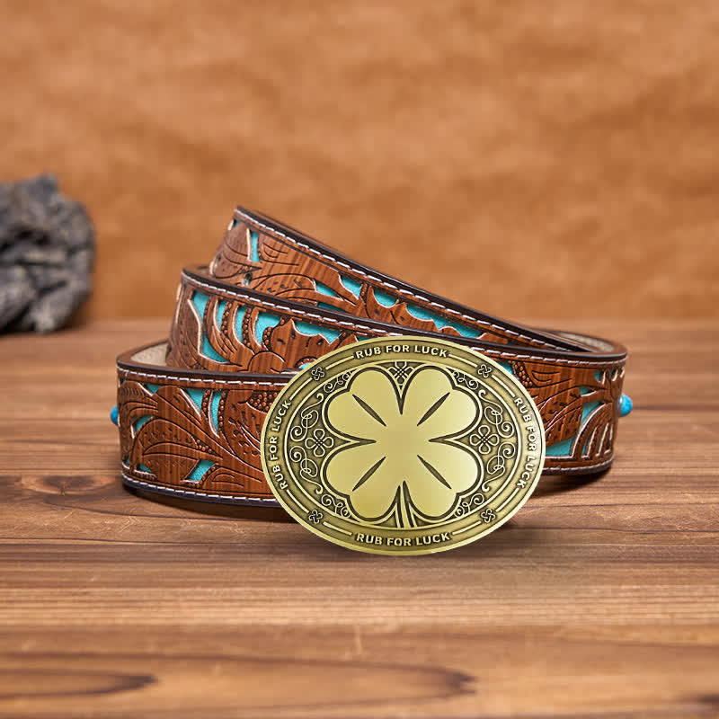 Ceinture en cuir avec boucle porte-bière créative pour homme
