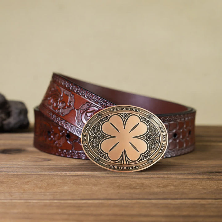 Ceinture en cuir avec boucle porte-bière créative pour homme