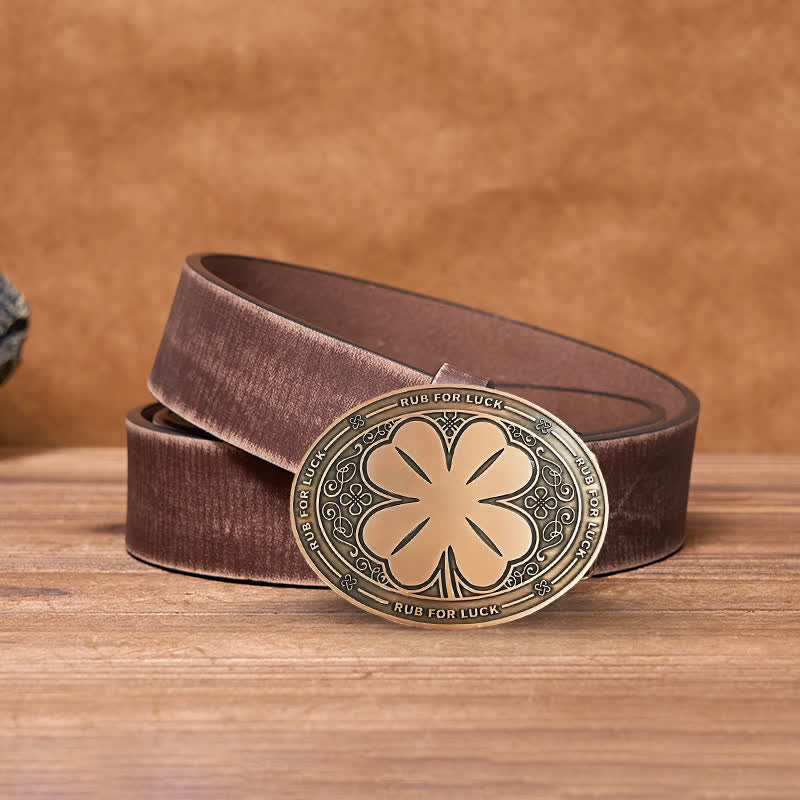 Ceinture en cuir avec boucle porte-bière créative pour homme