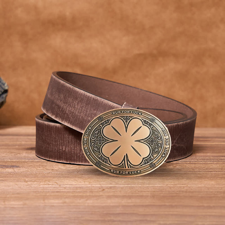 Ceinture en cuir avec boucle porte-bière créative pour homme