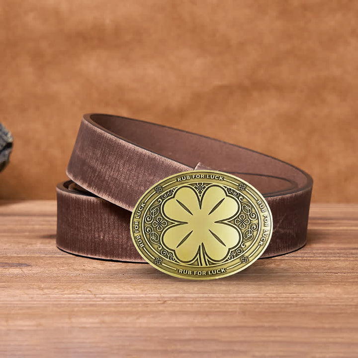 Ceinture en cuir avec boucle porte-bière créative pour homme
