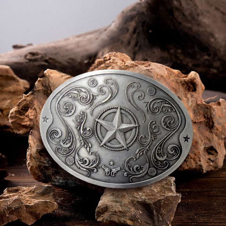 Ceinture en cuir avec boucle porte-bière créative Western Star DIY pour homme