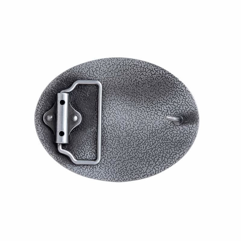 Ceinture en cuir à boucle style Texas avec drapeau amérindien pour homme