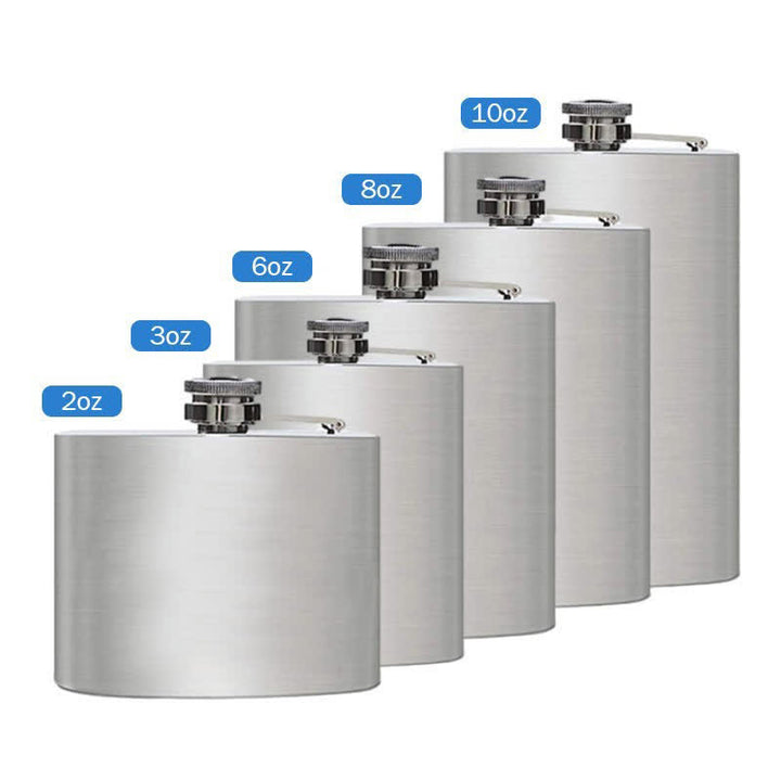 Bouteille isotherme portable en acier inoxydable gravée personnalisée de 3 à 8 oz